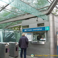 Ticket office and turnstile of Montmartre funicular